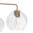 5-Light Dimmable Transparent Striped Glass Chandelier