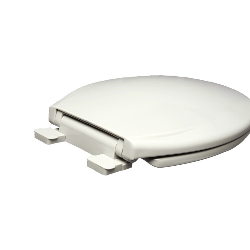 Siège de toilette rond en plastique à fermeture lente Builder grade