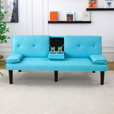 Canapé-lit convertible en cuir PVC