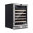 Empava 24" Built-In or Freestanding Wine Cooler - Single Zone Compressor Wine Fridge with Glass Door, Holds 52 Bottles - Stainless Steel Wine Chiller for Home, Office, or Bar