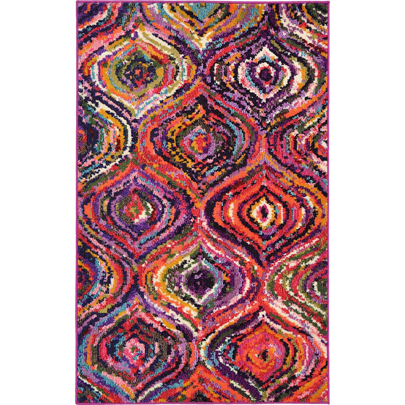 Eddins Washable Ikat Indoor Rug, Runner 2'7" x 10'