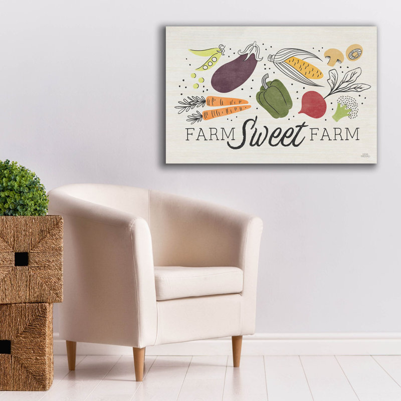 «Garden Goodies 1 Cream» par Laura Marshall, art mural sur toile, 40 po x 26 po