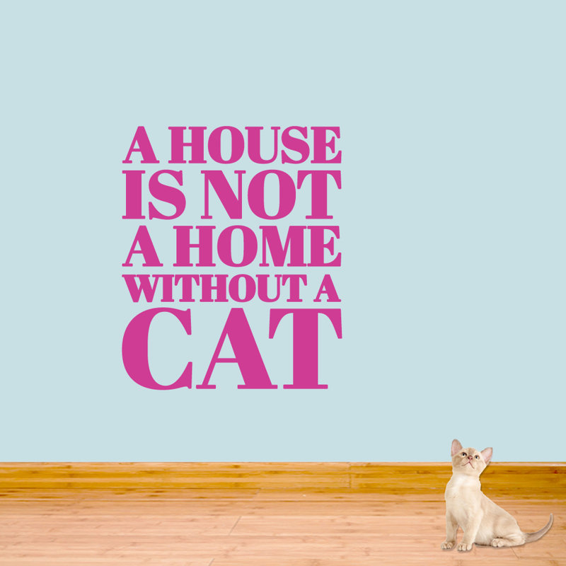 Text & Numbers Non-Wall Damaging Wall Decal, Hot Pink