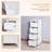 White Freestanding Bathroom Cabinet With Spacious Drawers