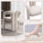 3 Piece Glass Dining Set with Barrel Accent Chairs-832413220