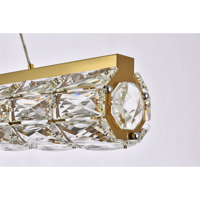 Ultan - Light Pendant, 80" H x 42.5" W x 3.9" D, Gold