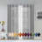 Solid Sheer Curtains for Living Room and Bedroom 110"W x 84"L Window Sheers Window Drapes-63855999