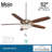 52" Mojo 5 - Blade LED Standard Ceiling Fan with Pull Chain and Light Kit Included-52495319
