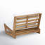 Louise Acacia Outdoor Armless Lounge Chair-986561439