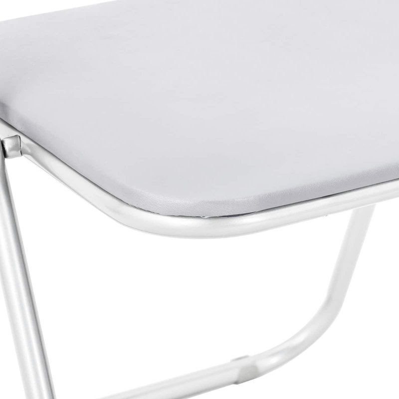 Padded Office Folding Chair Folding Chair Set, White