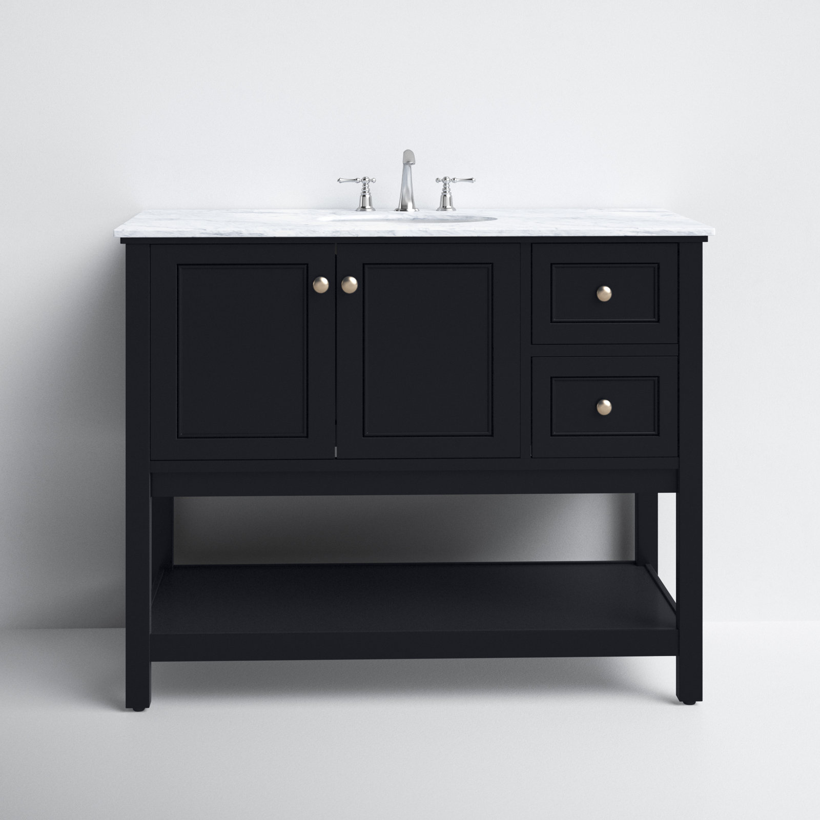 Bonsai 42'' Single Bathroom Vanity, Black