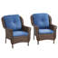 Ensemble de 2 chaises d'extérieur avec coussins Mindee-894448771