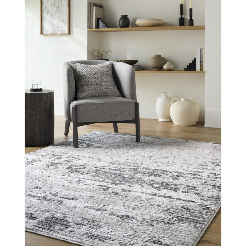 Gurdon Machine Woven Area Rug, Rectangle 5'3" x 7'