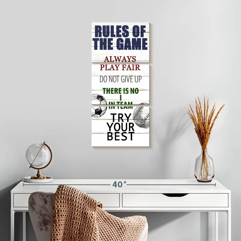 Rules Of The Game II, H 27 po x l 12 po