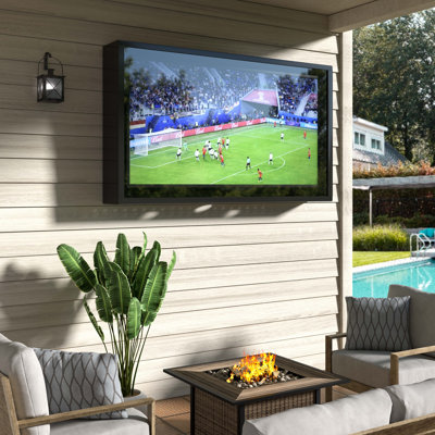 Enceinte de télévision extérieure 55 po avec support pour téléviseur
