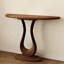 Console en bois massif brun noisette-1849238800