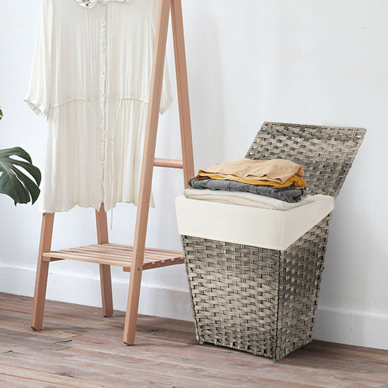 Panier à linge, gris