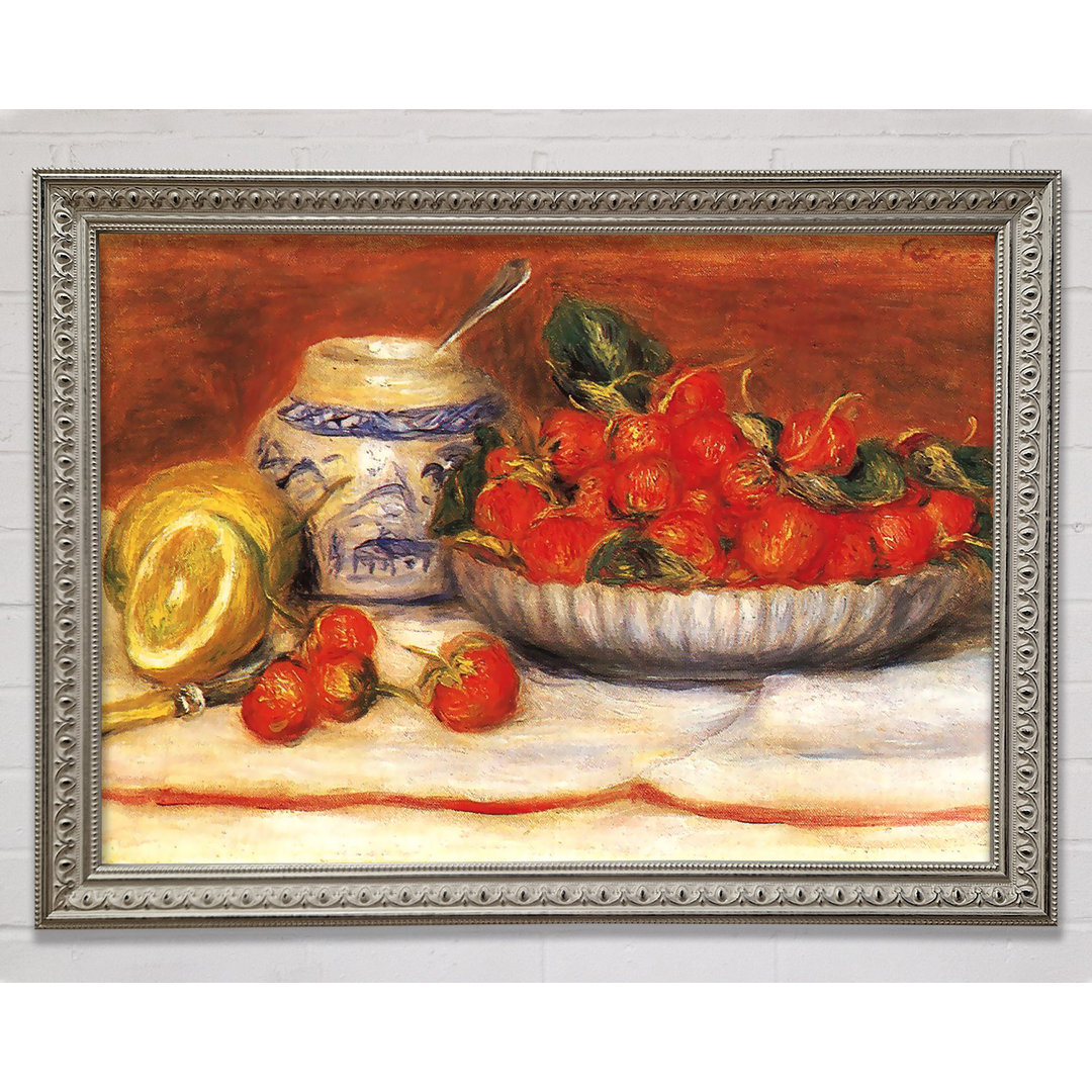 Renoir Bowl Of Strawberries - Einzelner Bilderrahmen Kunstdrucke