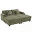 Chaise longue avec dossier réglable, porte-gobelets, porte-téléphone et compartiments de rangement-1754414330