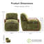 Fauteuil d'appoint rembourré à poils longs Harry-2047849230