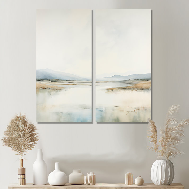 Décoration murale Tranquil Meadow Moments - Beige, H 20 po x l 24 po, Toile tendue sur cadre, Ne s’applique pas