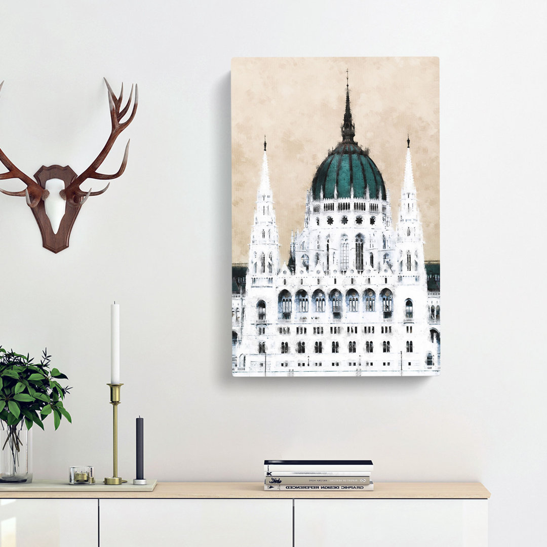 Parliament Building In Budapest - Wrapped Canvas