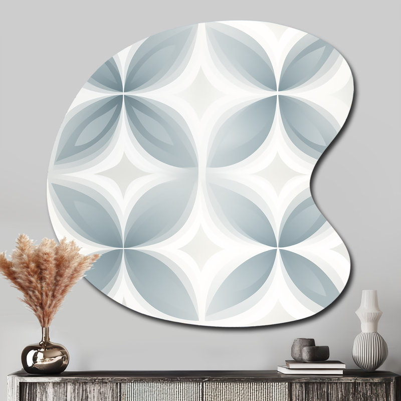 Claborn - décoration murale en métal damassé asymétrique, sculpture murale en métal de forme irrégulière, H 27 po x l 27 po