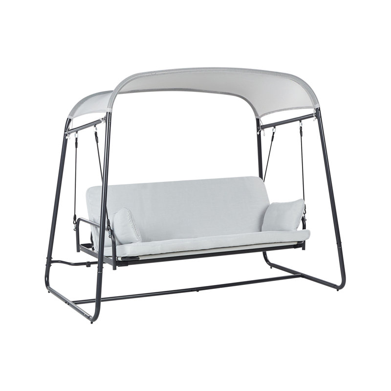 Patio Swing MARSCIANO Metal , Light Grey