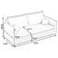 Canapé modulaire blanc 100% polyester-129874598