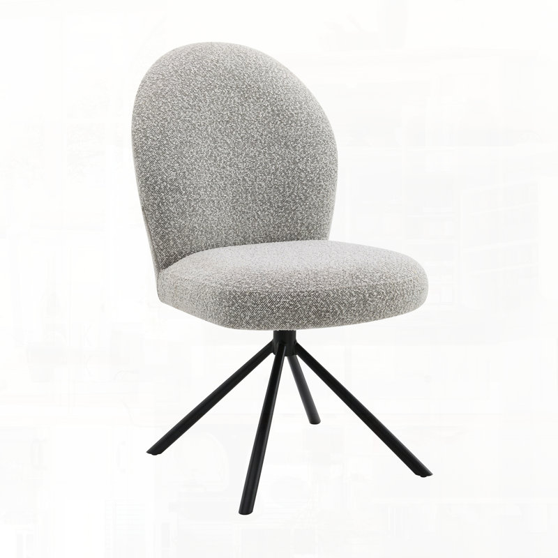Ensemble de chaises d'appoint pivotantes au design moderne pour une configuration de salle à manger sophistiquée