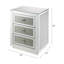 Table d'appoint en miroir et faux Dimaonds