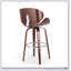 Tabouret de bar pivotant Mid-Century moderne avec réglage de la hauteur à gaz et siège capitonné à losanges pour plus de confort et de style-223676763
