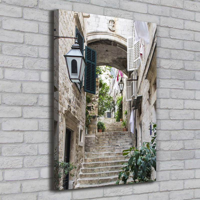 Streets Of Dubrovnik - Wrapped Canvas Print