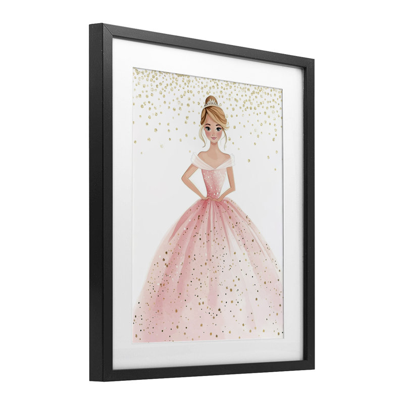 «Elegant Princess Dream», reproduction encadrée sous verre, design par Christine Simpson Art, H 16 po x l 13 po