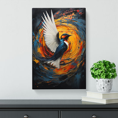 Swallow Hard Edge - Wrapped Canvas