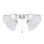 #23041-2 Transitional Clear & Hammered Ceiling Fan Replacement Glass Shade, 2-1/8" Fitter, 4-3/4" Diameter x 4-3/4" Height, 2 Pack