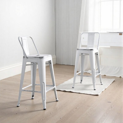 Ensemble de 2 tabourets de bar Modern Modern Rustic