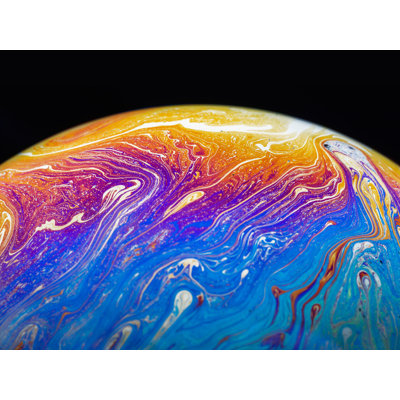 Soap Bubble Close Up Print by Philippe Monthoux