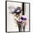 Toile avec cadre flottant noir
