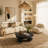 35" Black Cloud Shaped Coffee Table