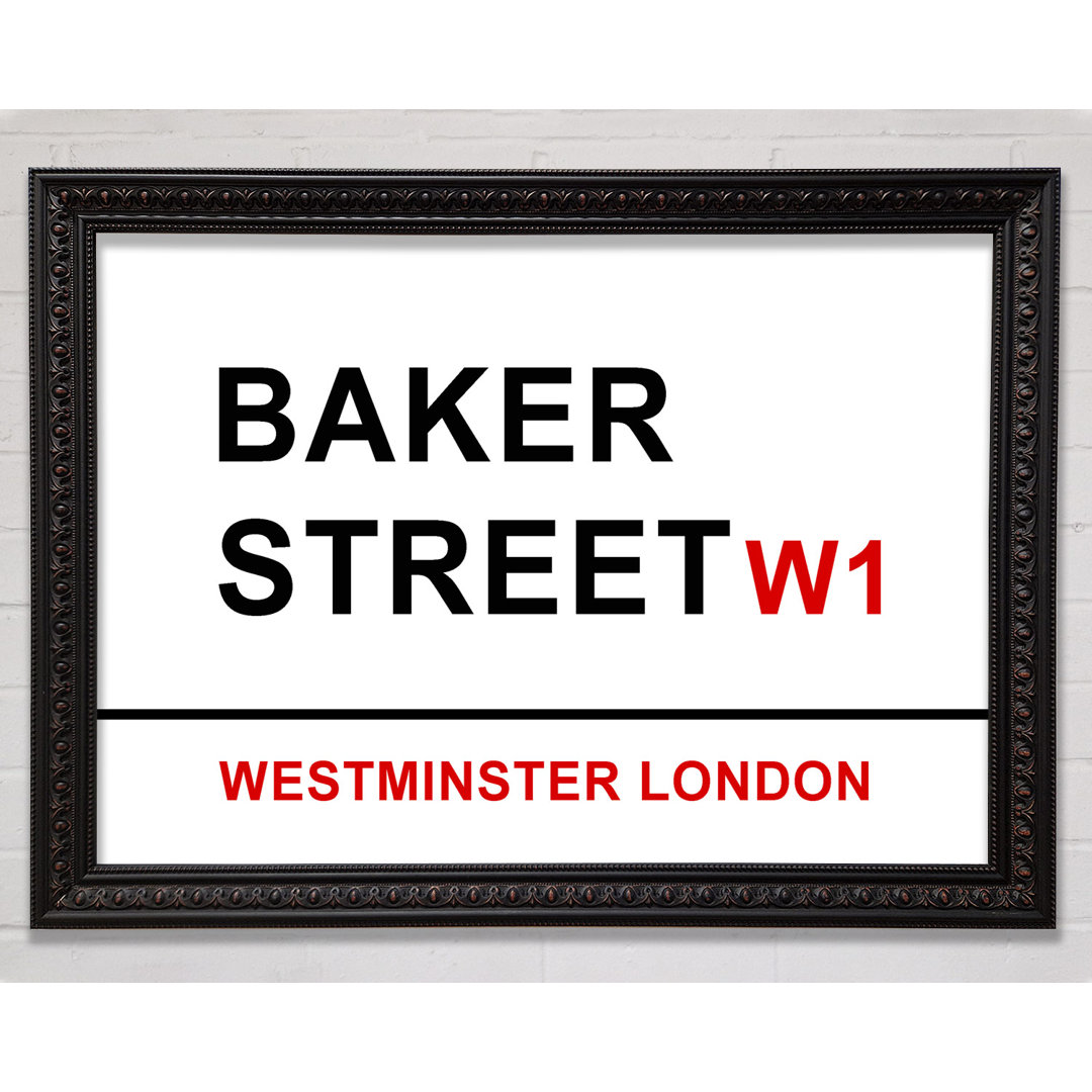 Baker Street Signs - Einzelne Bilderrahmen Kunstdrucke