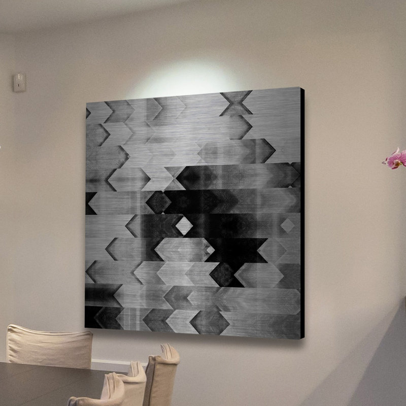 « rejeted exclusion », reproduction d’art sur aluminium brossé, H 32 po x l 32 po x P 1,5 po