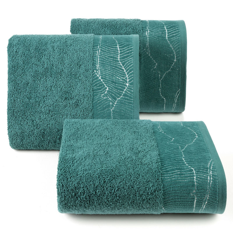 Hyozo Midweight Jacquard Hand Towel, Turquoise