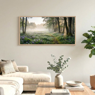 Forest Path Canvas Wall Art Oil Painting Print Set Of 1
