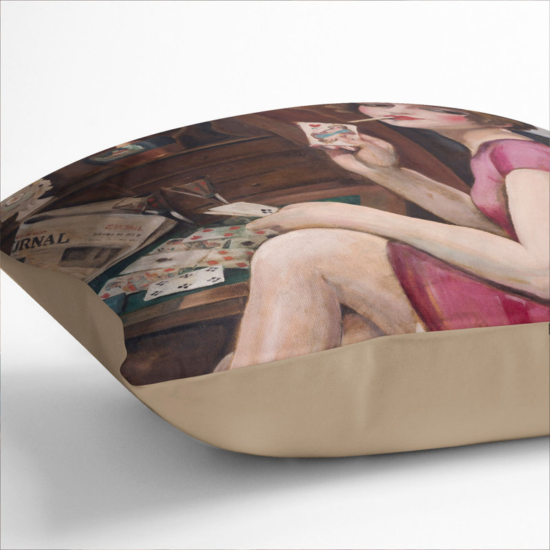 Square Cushion, 40cm H x 40cm W x 15cm D, Stone