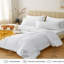 Ensemble d'édredon 7 pièces pour très grand lit blanc Cozylux 