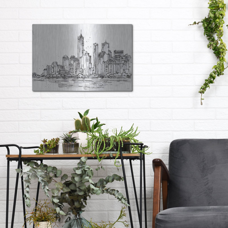 «Skyline Sketches I» par Anne Tavoletti, H 12 po x l 16 po