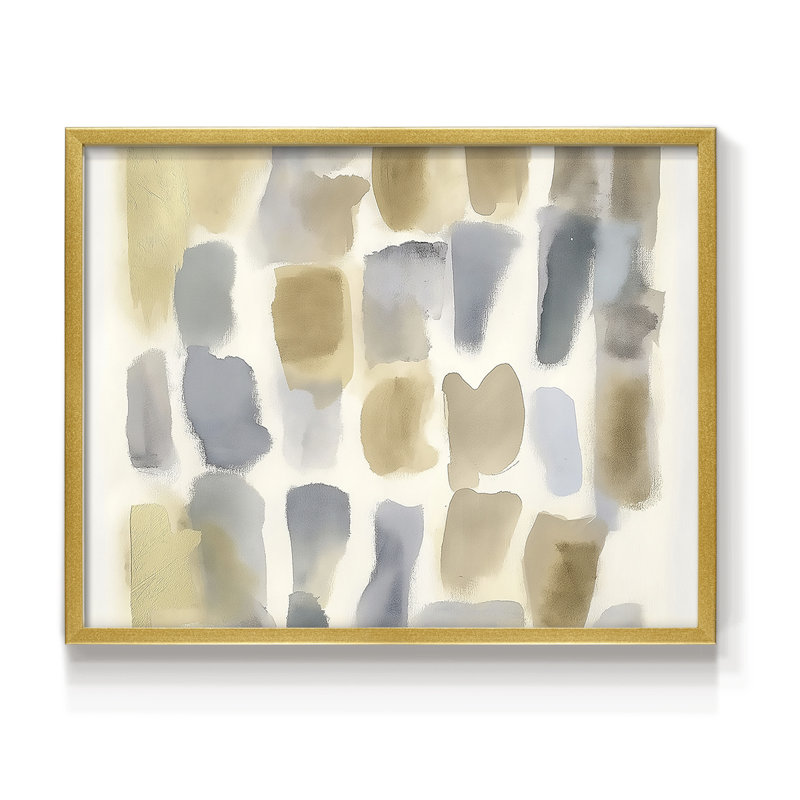 Abstrait, série LXVI, reproduction encadrée, H 22 po x l 28 po