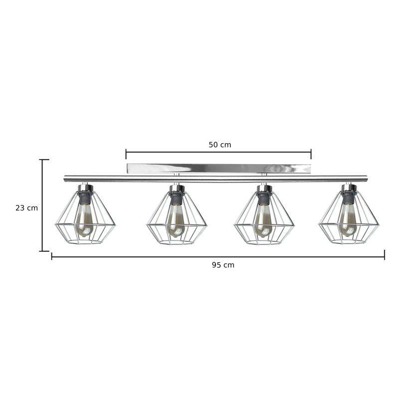 Richboro Flush Mount, Silver, Silver