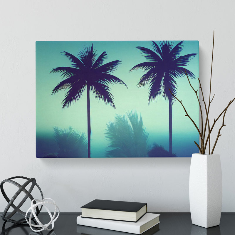Head Turning Palm Trees - Wrapped Canvas, 50cm H x 76cm W x 3cm D